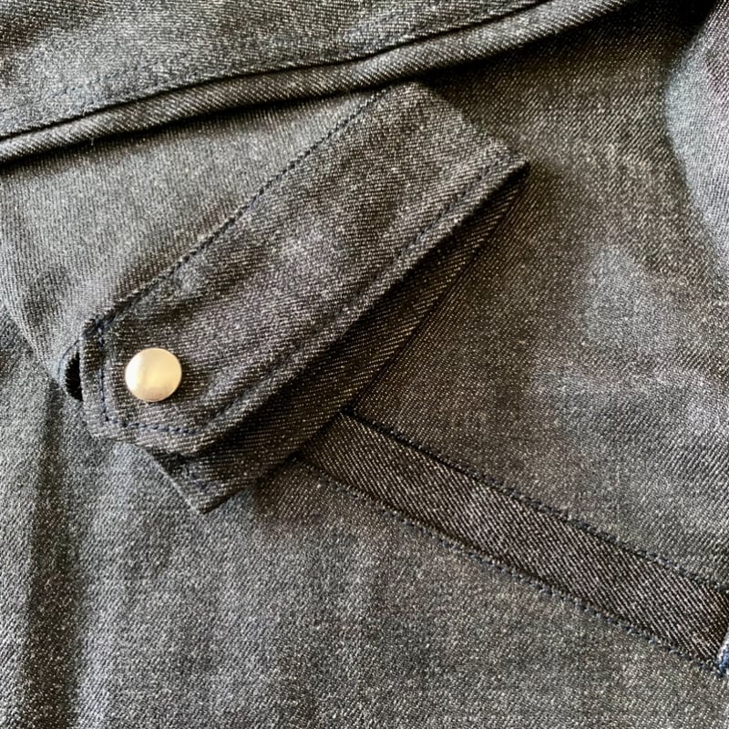 別注】Sunny & Co.ブラックデニムパーカー | The Three Goats