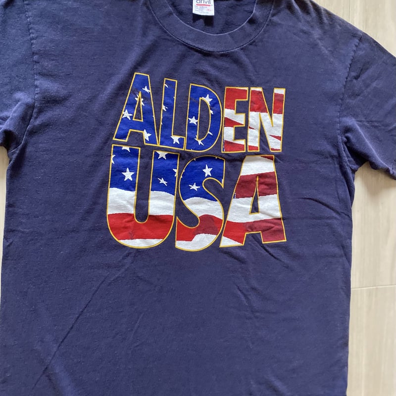 古着】ALDEN USA Print T-Shirt (anvil 90s Made in ...