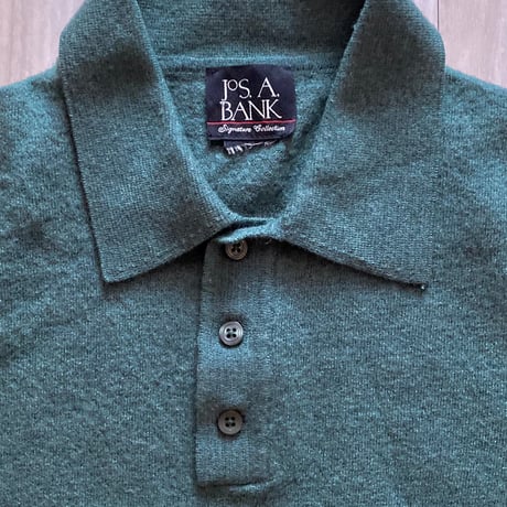 【古着】JOS A BANK Wool Knit Polo