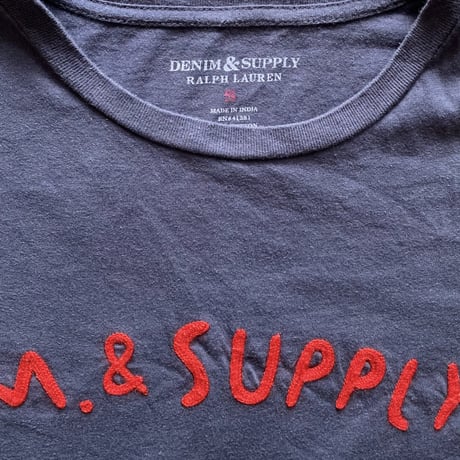 【古着】DENIM & SUPPLY RALPH LAUREN T-Shirt(刺繍ロゴ)