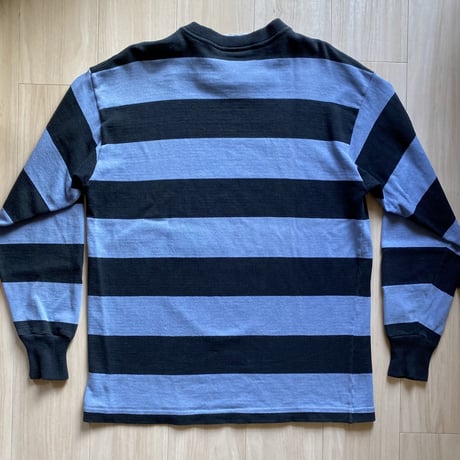 【古着】BARBARIAN Border Crew Neck Shirt