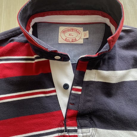 【古着】BROOKS BROTHERS Rugby Shirt(Patchwork)