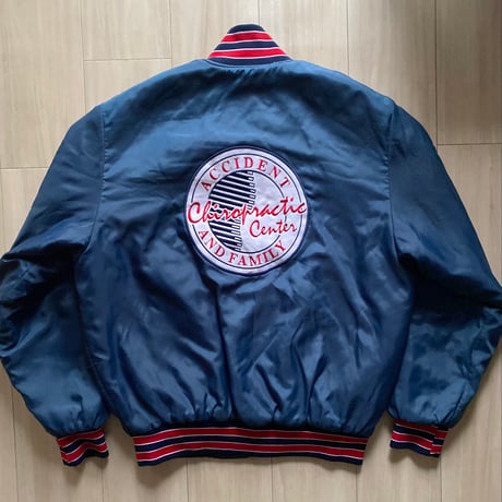 【古着】Nylon Varsity Jacket (Made in USA)
