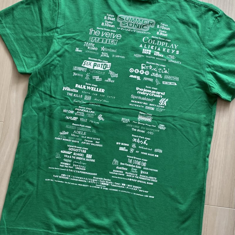 古着】SUMMER SONIC 2008 T-Shirt(Green) | The Thre