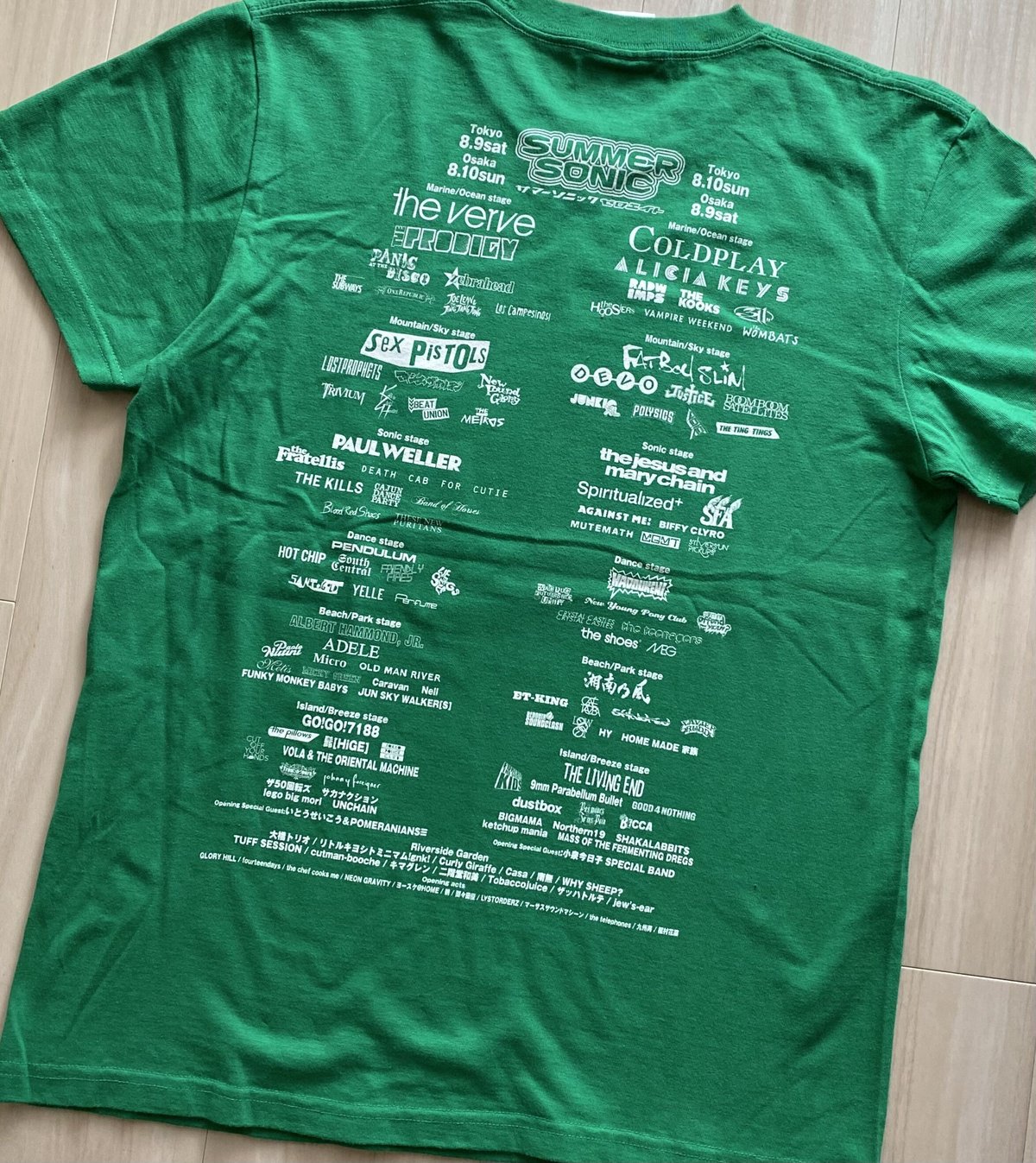 古着】SUMMER SONIC 2008 T-Shirt(Green) | The Thre