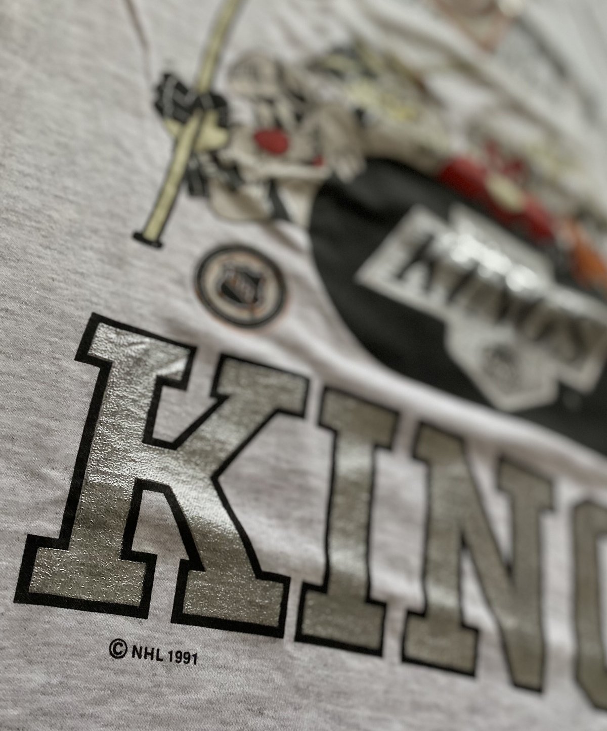 古着】Los Angels KINGS × LOONEY TUNES T-Shirt(90