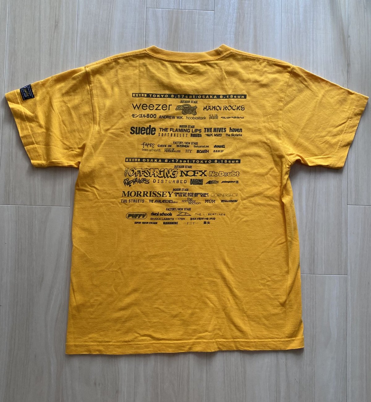古着】SUMMER SONIC 2002 T-Shirt(Yellow) | The Thr