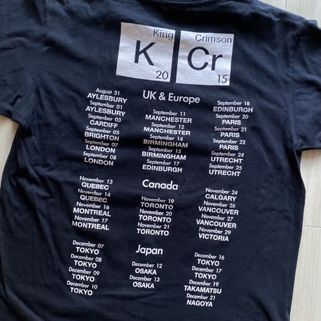 【古着】KING CRIMSON T-Shirt(2015 Tour)