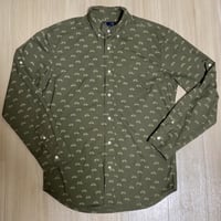 【古着】GAP BICYCLE PATTERN L/S Shirt