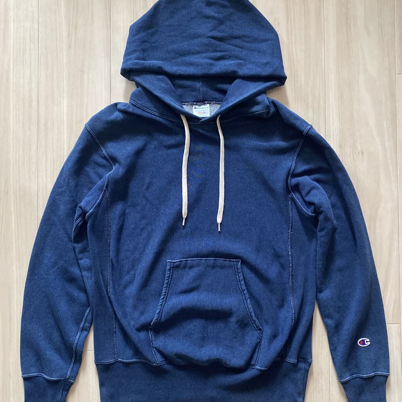 Champion Reverse Weave Hoodie Indigo Th