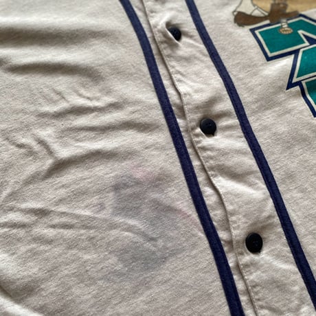 【古着】Seattle Mariners × Looney Tunes Baseball Shirt (90s)