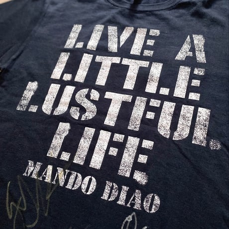 【古着】MANDO DIAO T-Shirt (サイン入り）
