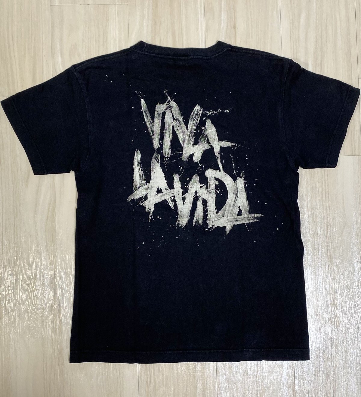 COLDPLAY コールドプレイ　古着 ブラック　ヴィンテージ　DELTA製 さくらこ様専用】COLDPLAY コールドプレイ 古着 ブラック DELTA
