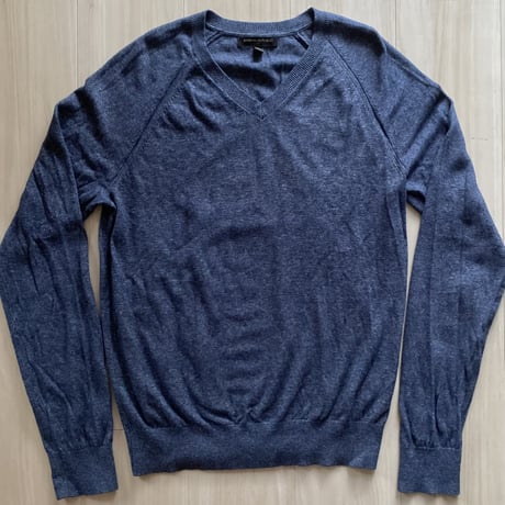 【古着】BANANA REPUBLIC Cotton V‐neck Sweater
