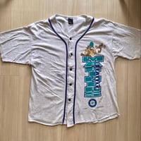 【古着】Seattle Mariners × Looney Tunes Baseball Shirt (90s)