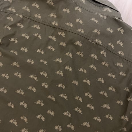 【古着】GAP BICYCLE PATTERN L/S Shirt