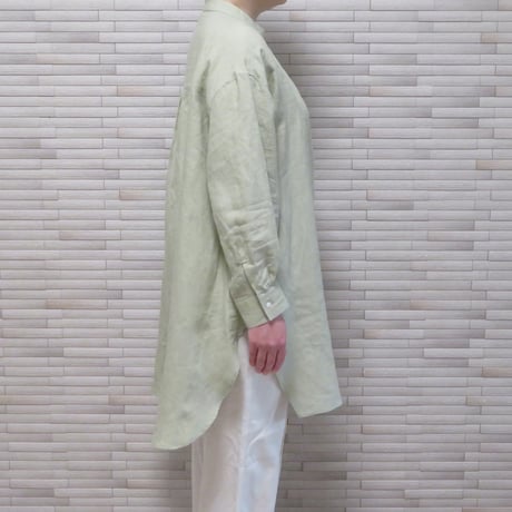 和心衣（ワゴロモ）　のこり染　サクラとヨモギで染めたロングシャツ