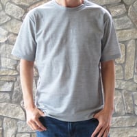 麻（ラミー）100％　サラッと涼しい鹿の子のTシャツ
