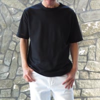 麻（ラミー）100％　サラッと涼しい鹿の子のTシャツ