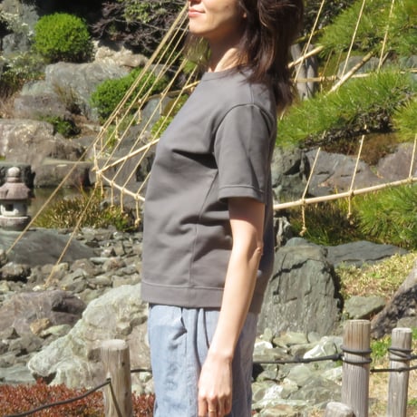 綿と和紙の鹿の子Ｔシャツ