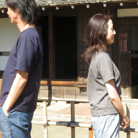 綿と和紙の鹿の子Ｔシャツ