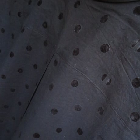 和心衣（ワゴロモ）東炊きコットン（綿）１００％アンティークドットブラウス