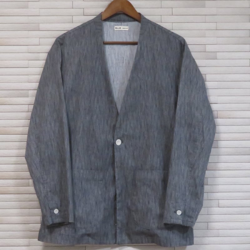 ぱーまん HiHiHi 藍染 ノーカラージャケット 『長上衣』 M