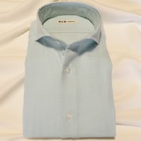 和晒仕上げの柔らかカラーシャツ（パステルカラー）