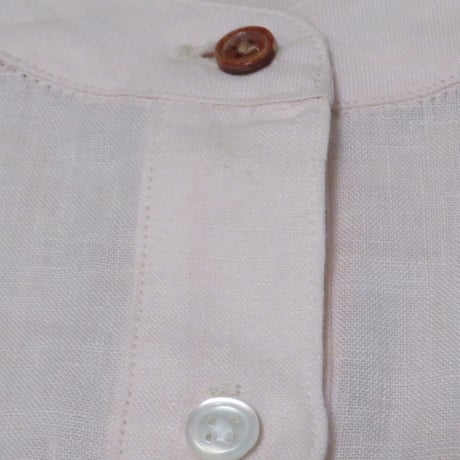 和心衣（ワゴロモ）　のこり染　サクラとヨモギで染めたロングシャツ