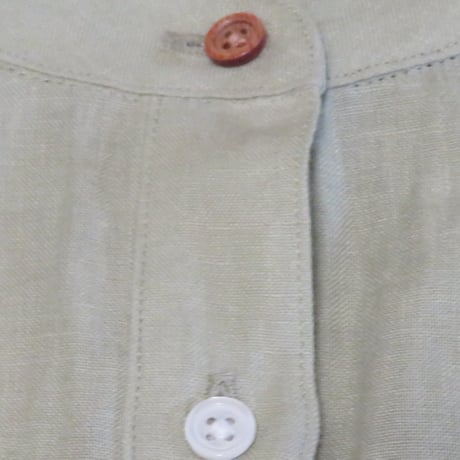 和心衣（ワゴロモ）　のこり染　サクラとヨモギで染めたロングシャツ