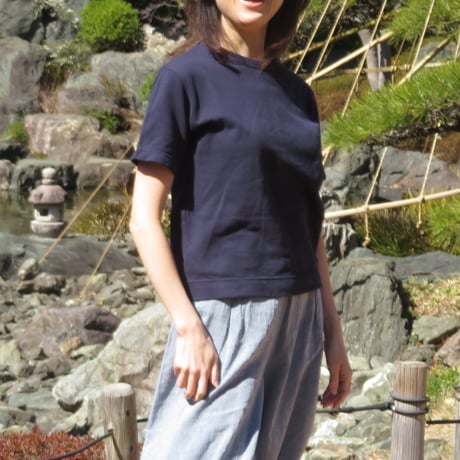 綿と和紙の鹿の子Ｔシャツ