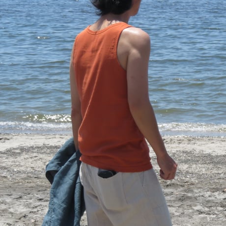 高島ちぢみのメンズタンクトップ