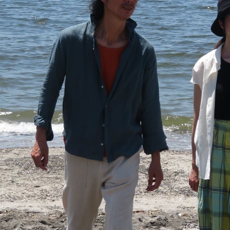 高島ちぢみのメンズタンクトップ