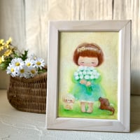 原画　白い花 / white bouquet