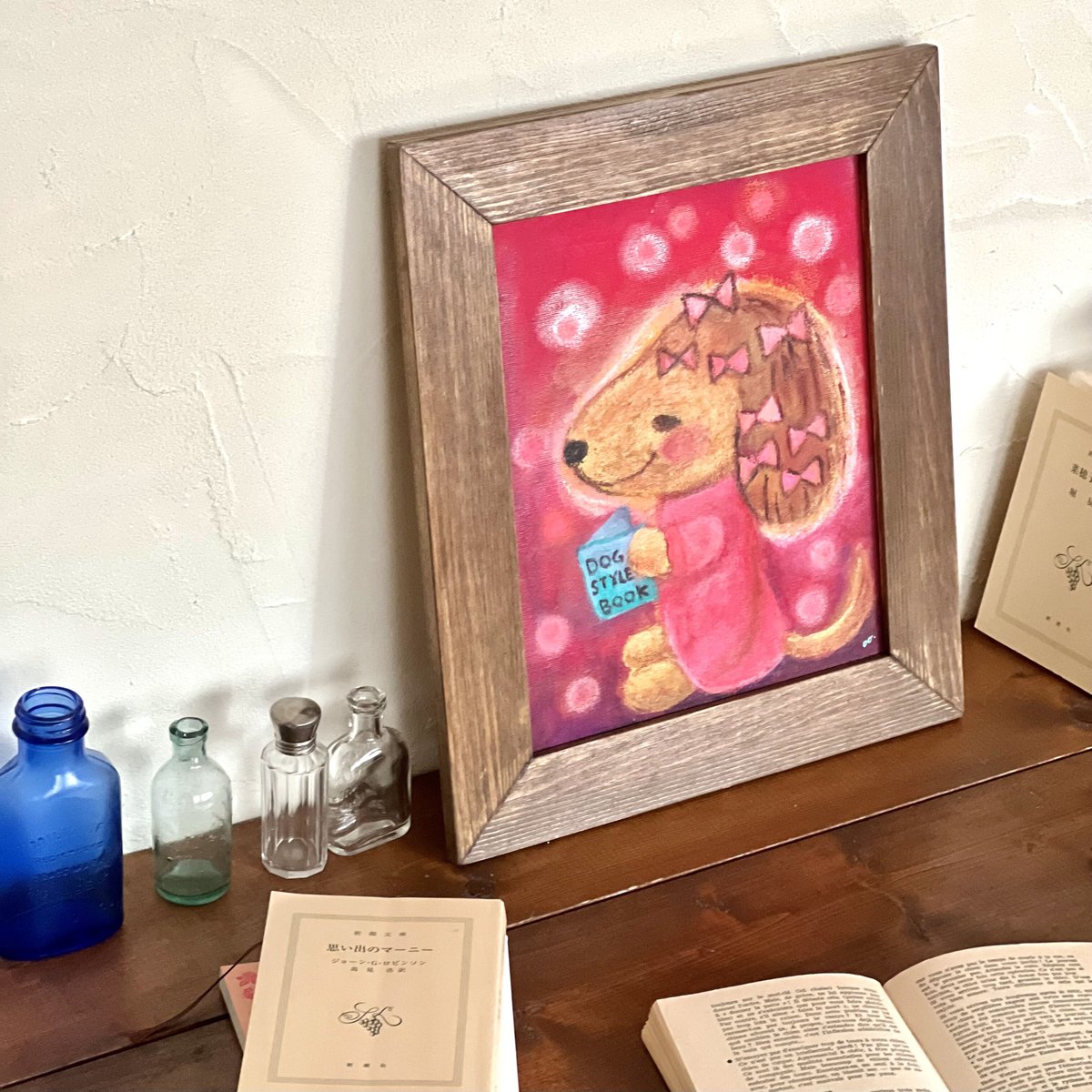 * vintage dog ❀ * 淡いツートーンの可愛い ワンちゃん vintage dog ❀ * 淡いツートーンの可愛い ワンちゃん - メルカリ