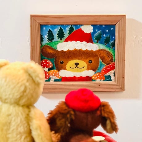 原画　見習いサンタ / puppy santa claus