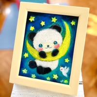 原画　三日月パンダ / panda and crescent moon