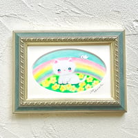 原画　しろちゃんの虹