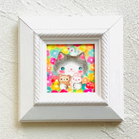 原画　お花の中で