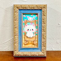 原画　毛玉ちゃんとおるすばん