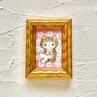 原画　白いお花の中で