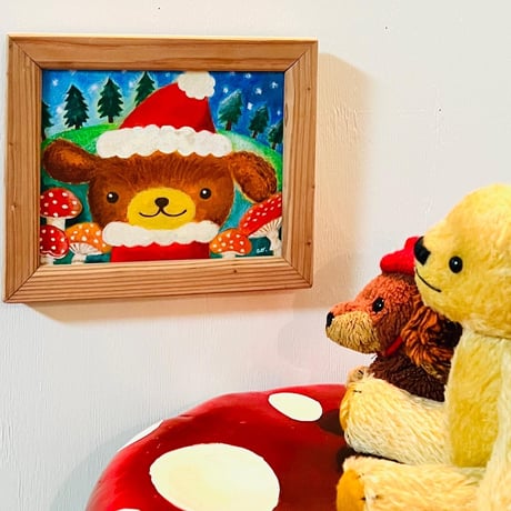 原画　見習いサンタ / puppy santa claus
