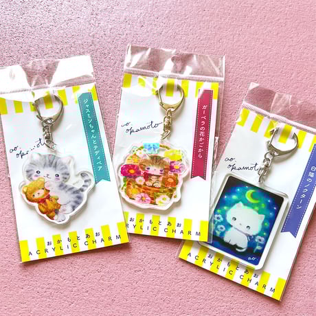 ぐでねこチャンとチェック柄ボタン　くすみ　ブルー　ヘアクリップ　サバトラ ぐでねこチャンとチェック柄ボタン くすみ ブルー ヘアクリップ