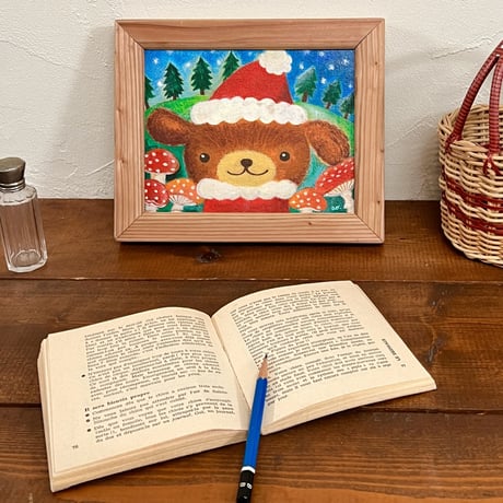 原画　見習いサンタ / puppy santa claus