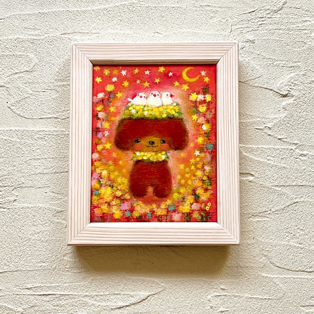 原画 こいぬと小鳥 / little birds and puppy | art shop K