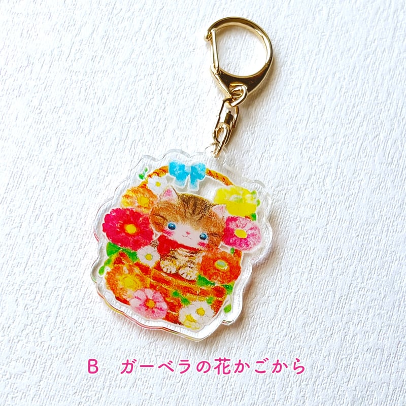 ★MARI★カラフルねこ(猫(焦げ茶×茶)×トナカイ(薄茶))キーホルダー 54c84a497a58a2002130f48bb6061b