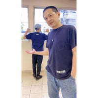 秘密兵器胸ポケット付きTシャツ[ネイビー]
