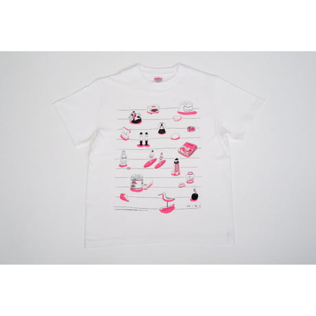 【安西水丸】Tシャツ　白生地