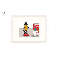 【安西水丸】ジクレー版画 「Mr.ピーナッツ」