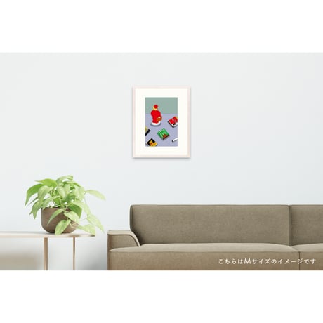 【安西水丸】ジクレー版画 「マッチとポーター」